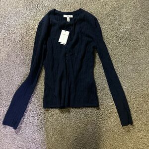 Banana Republic Navy Button Down Sweater new with tags